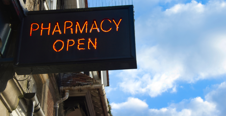Pharmacy Open Sign